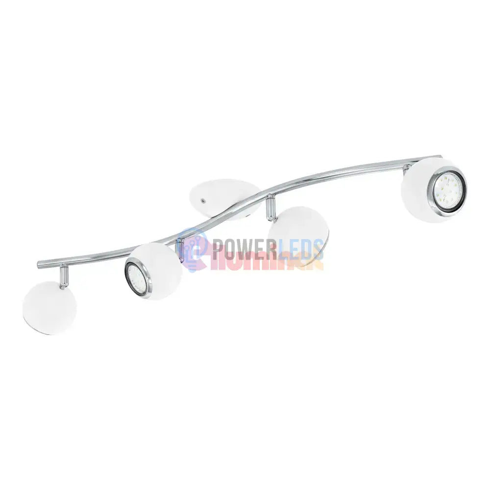 Lustra BIMEDA cu 4 Spoturi White & Silver 64CM 64CM Chandeliers