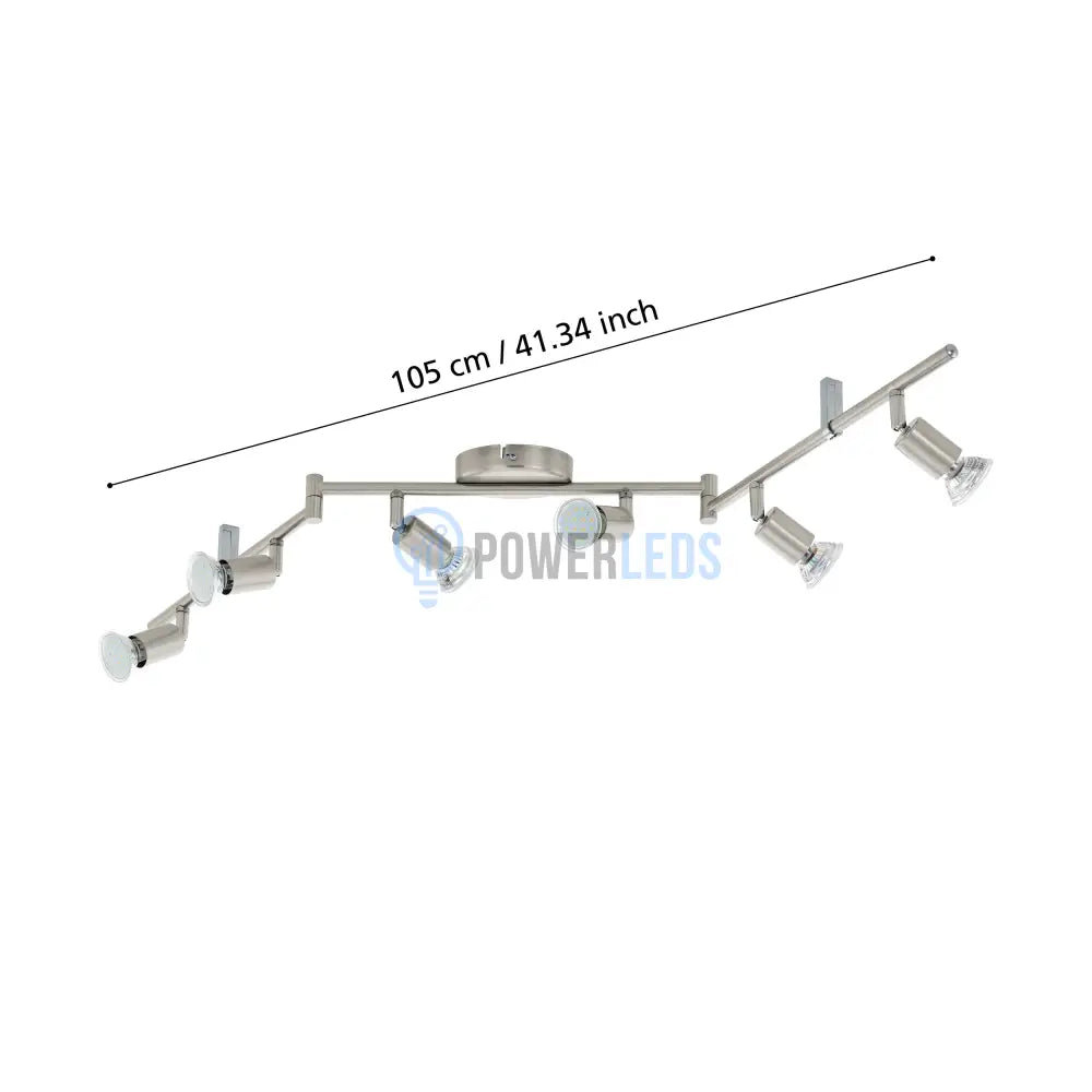 Lustra BUZZ-LED Reglabila Argintie 105cm 105CM / MINIMALIST DESIGN / ARGINTIE Lighting Fixtures