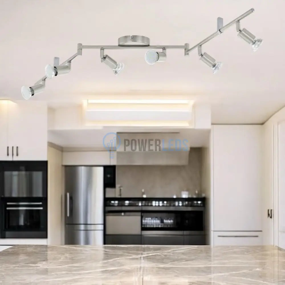 Lustra BUZZ-LED Reglabila Argintie 105cm 105CM / MINIMALIST DESIGN / ARGINTIE Lighting Fixtures