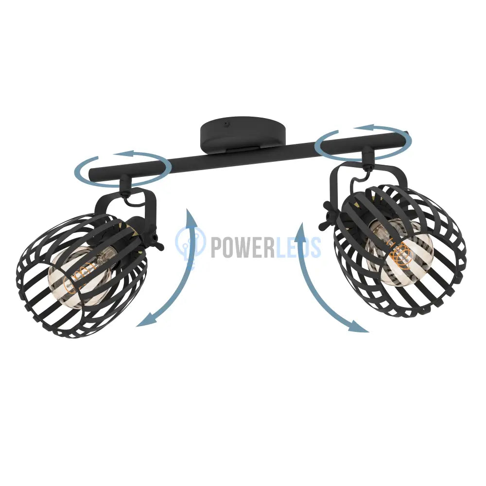 Lustra cu 2 Spoturi Black GIRONA EGLO 900662 powerleds.ro
