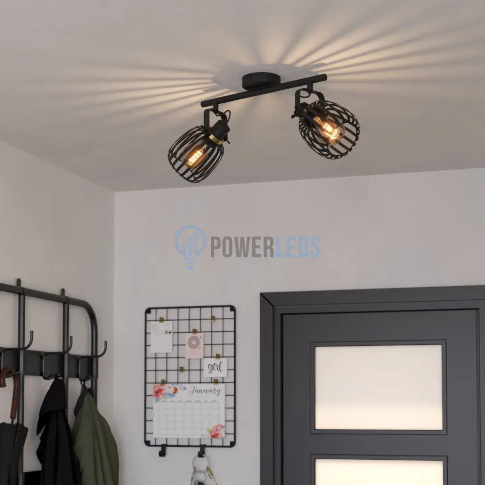 Lustra cu 2 Spoturi Black GIRONA EGLO 900662 powerleds.ro