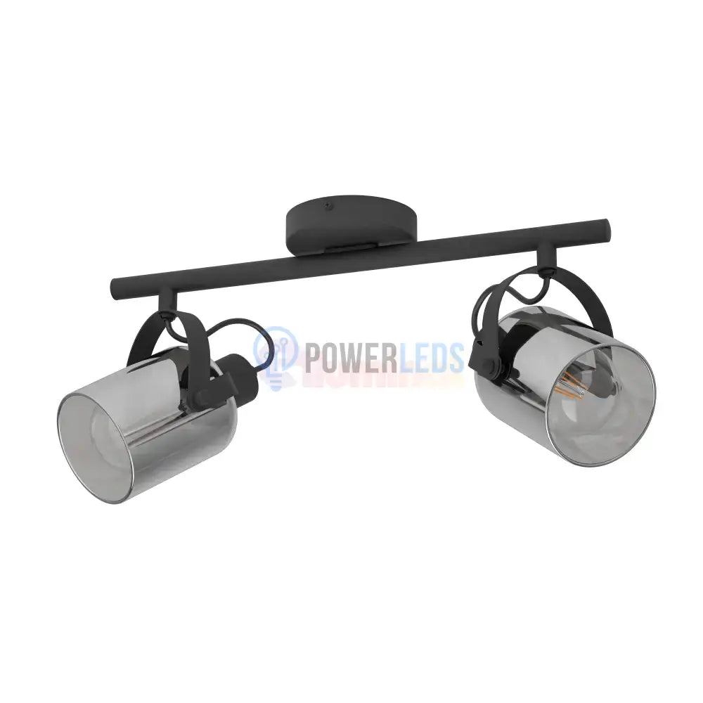 Lustra Cu 2 Spoturi Reglabile Black BERREGAS 44CM Lighting Fixtures
