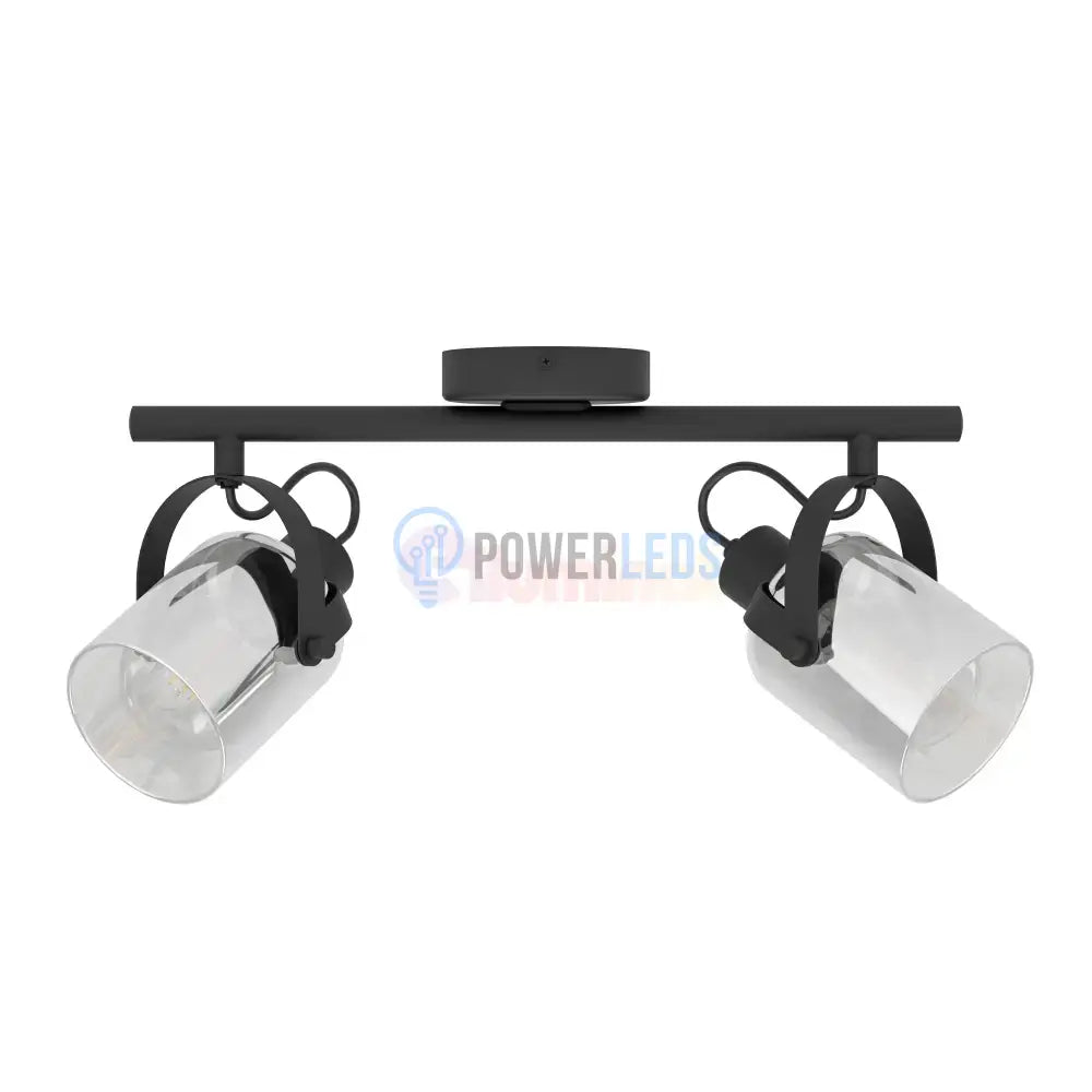 Lustra Cu 2 Spoturi Reglabile Black BERREGAS 44CM Lighting Fixtures