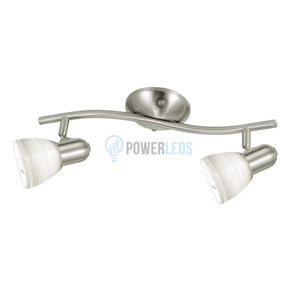 Lustra cu 2 Spoturi Reglabile DAKAR 1 Silver & White Chandeliers