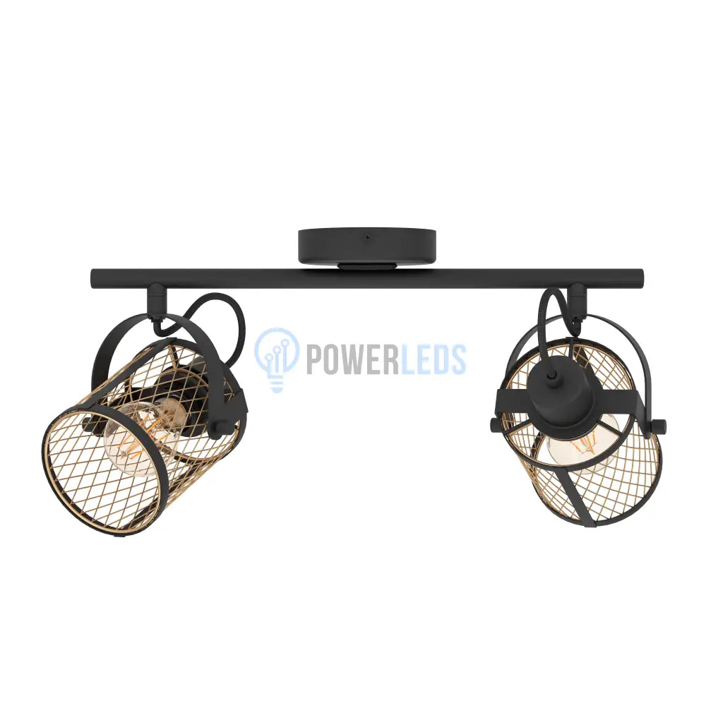 Lustra cu 2 Spoturi Reglabile DELLOW Black Eglo Chandeliers