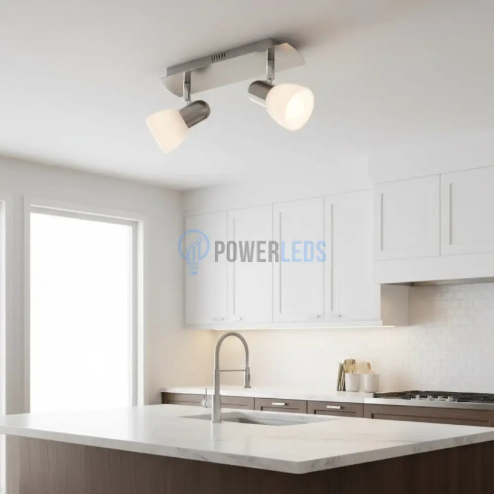 Lustra cu 2 Spoturi Reglabile ENEA Silver Eglo Chandeliers