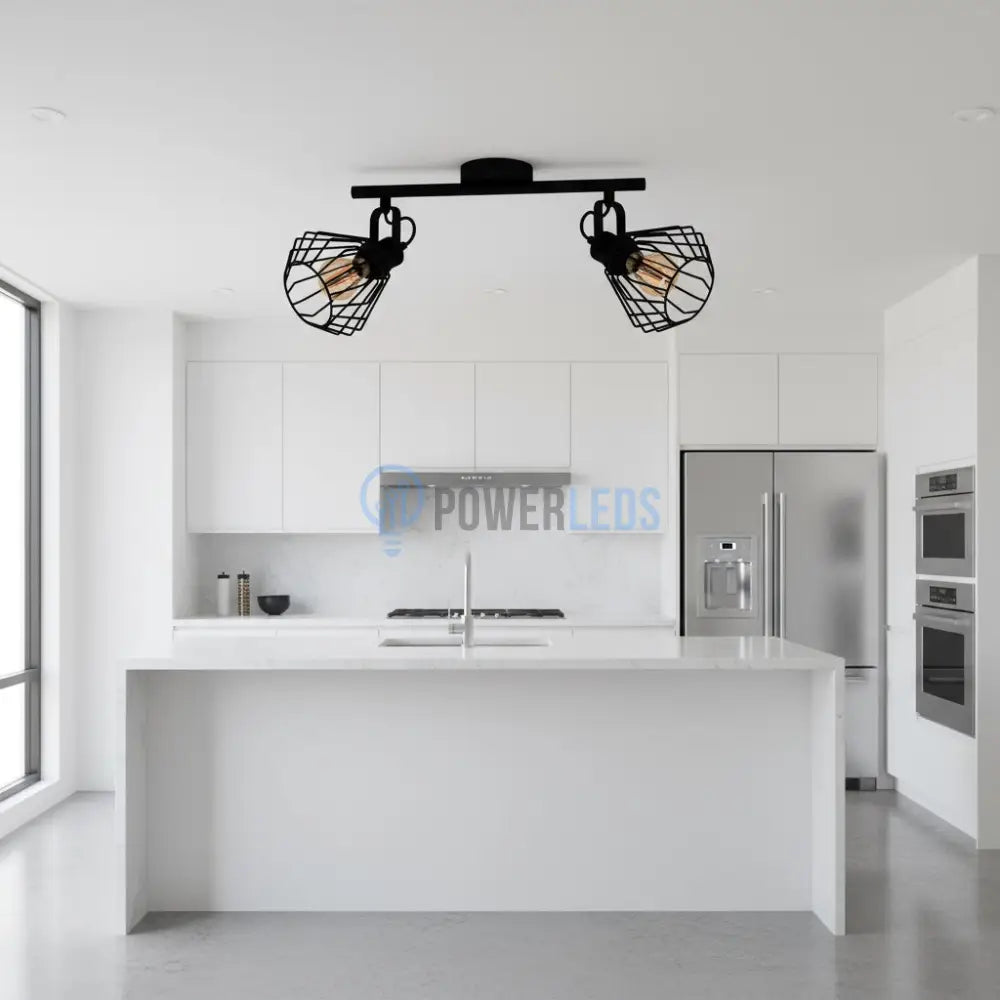 Lustra cu 2 Spoturi Reglabile TABILLANO Black Eglo Chandeliers