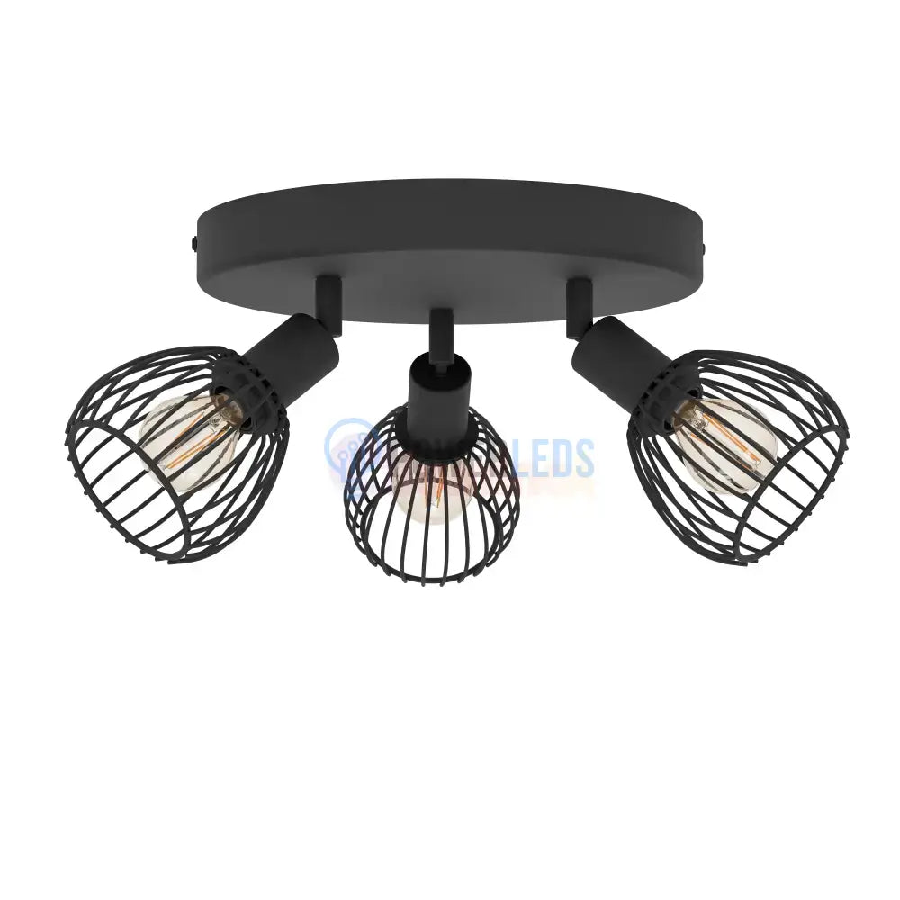 Lustra Cu 3 Spoturi Reglabile Black SONNINO 25CM Lighting Fixtures
