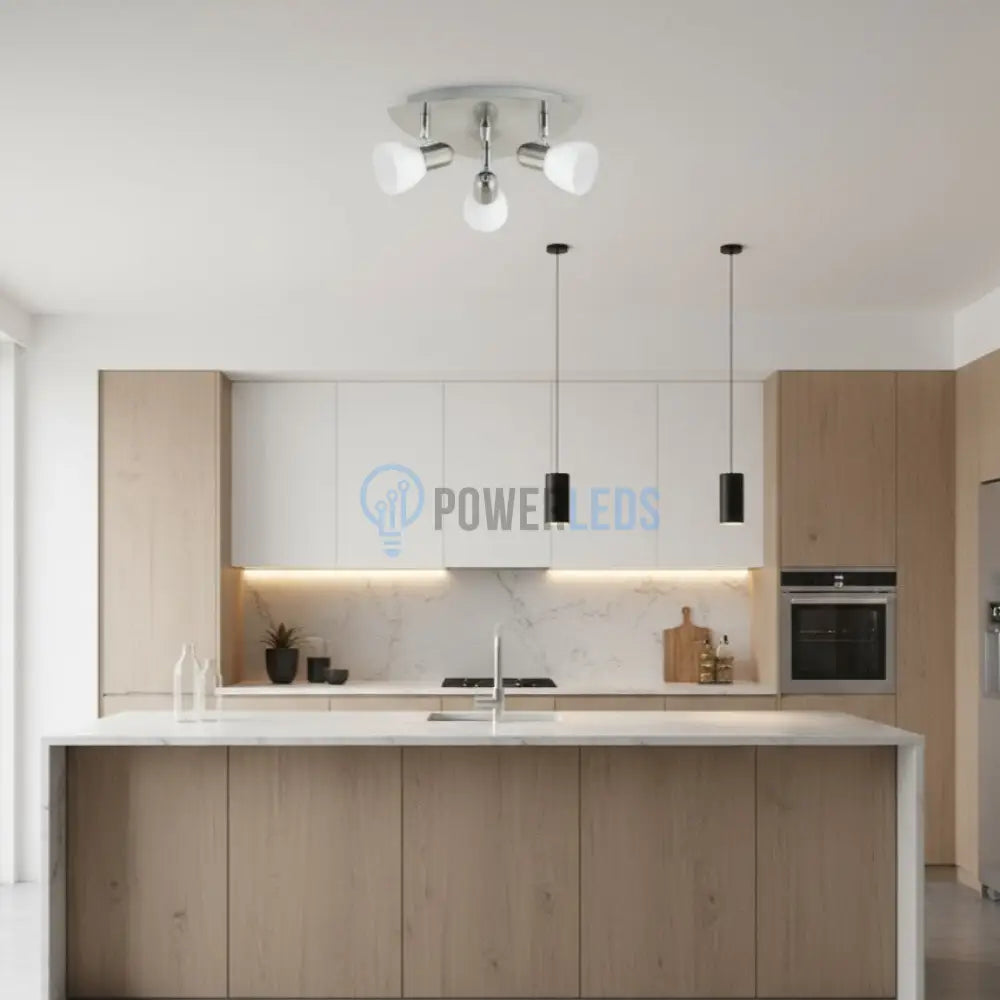 Lustra cu 3 Spoturi Reglabile ENEA Silver Eglo Chandeliers