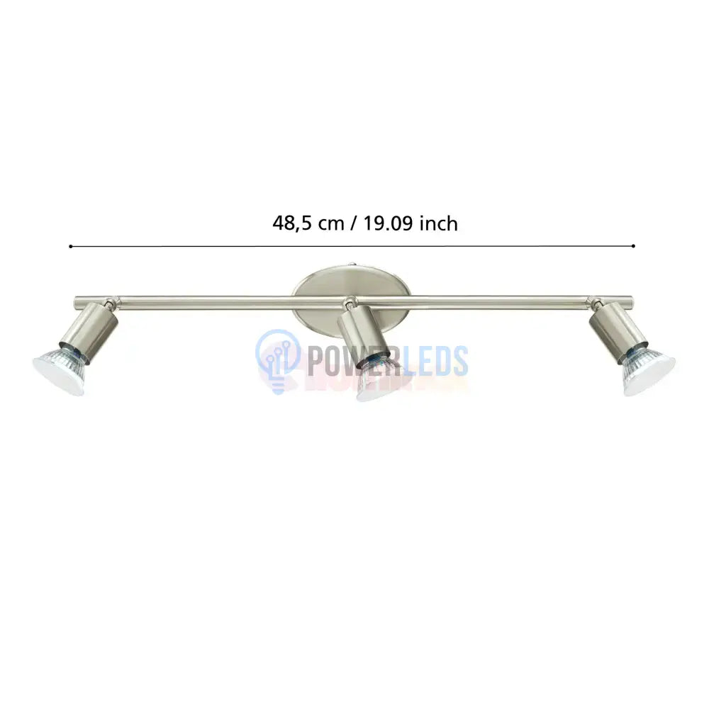 Lustra Cu 3 Spoturi Reglabile Silver BUZZ-LED 48.5CM ARGINTIE Lighting Fixtures