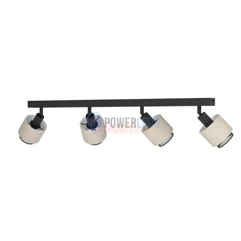 Lustra Cu 4 Spoturi Reglabile Black Natural ROSLEY 75CM NEAGRA Lighting Fixtures