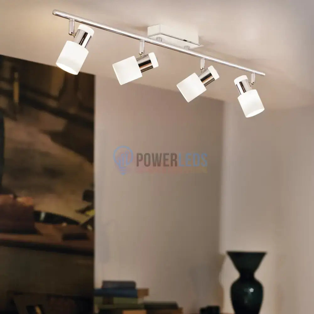 Lustra 4xGU10 DAVIDA Chrome 92087 CHROME / 78CM / MINIMALIST DESIGN led ceiling light