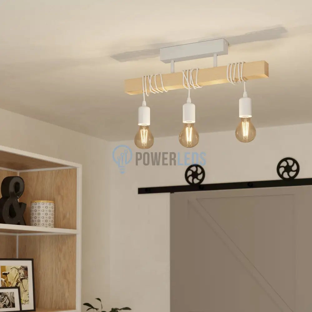 Lustra EGLO TOWNSHEND ALBA 44082 LEMN / VINTAGE SI RETRO DESIGN Lighting Fixtures