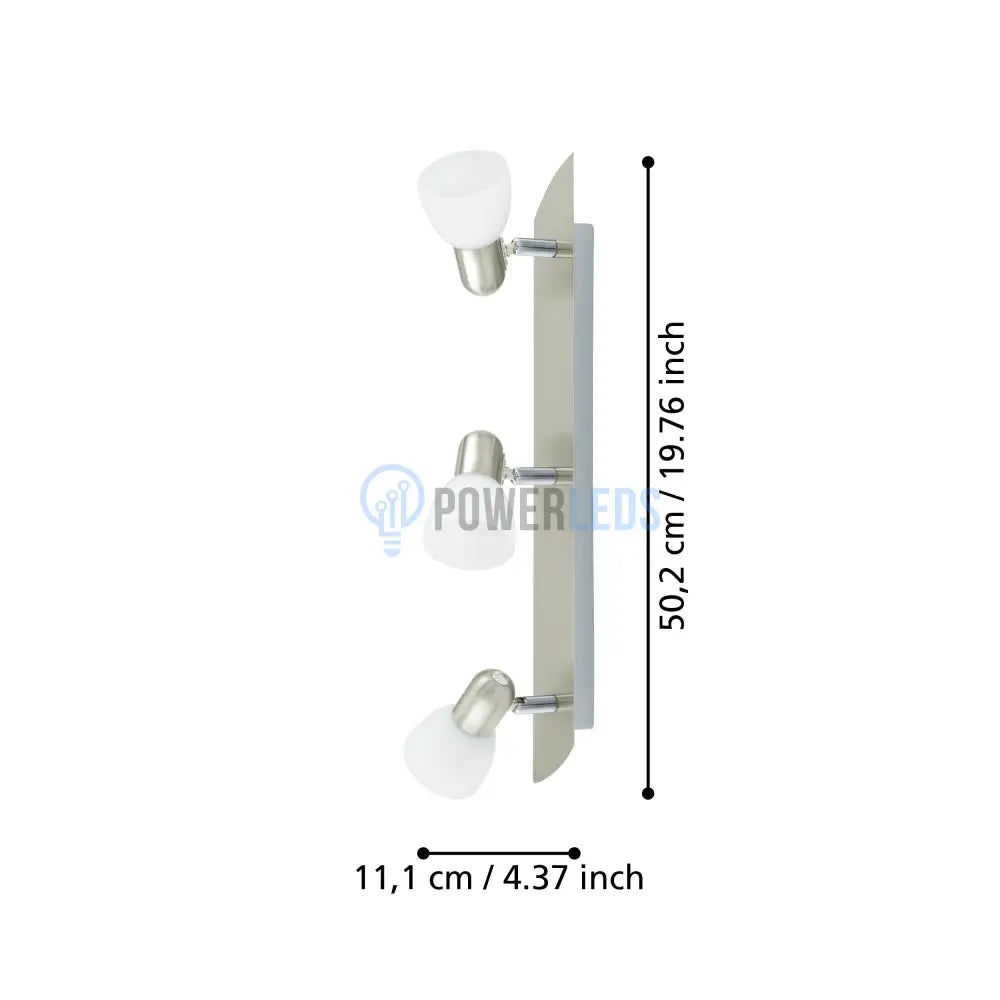 Lustra ENEA cu 3 Spoturi Silver 40CM ABAJUR / 40CM Chandeliers