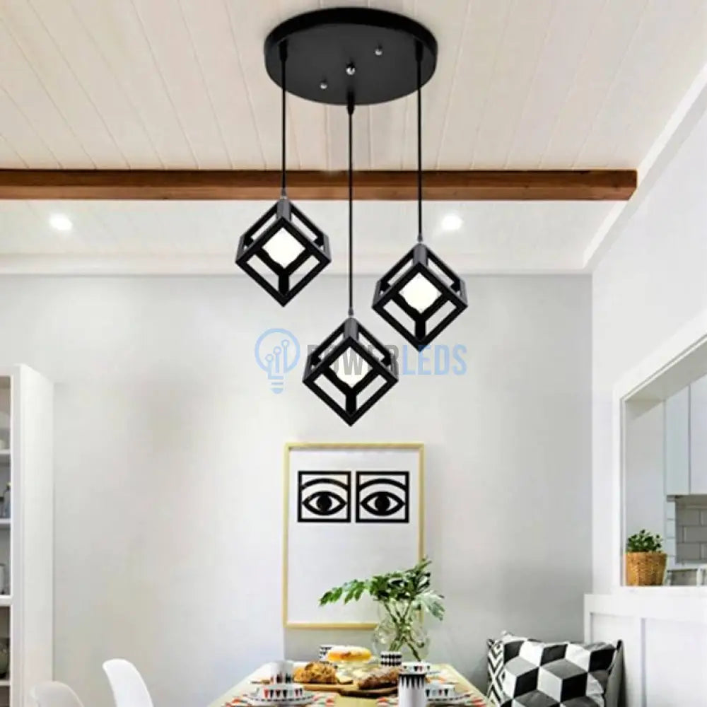 Lustra Fedra Cub Vintage Suport Rotund Lighting Fixtures