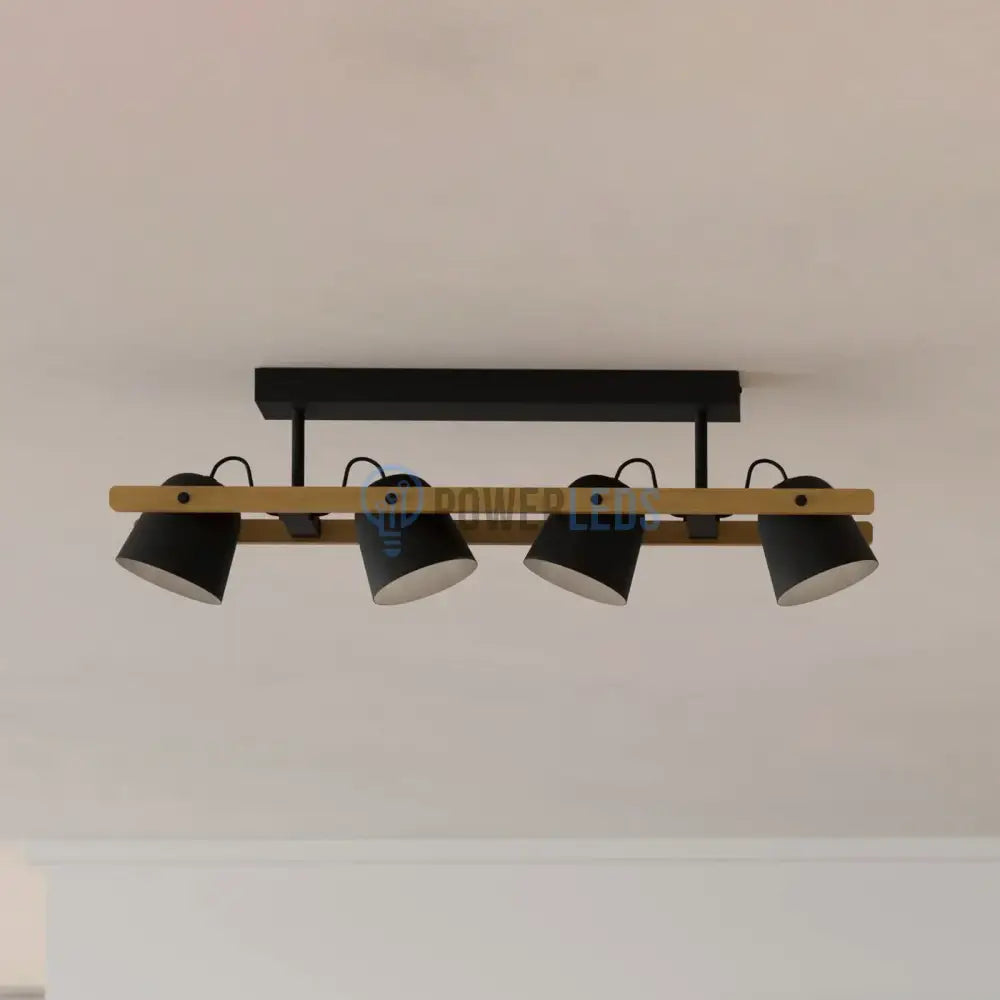 Lustra HORNWOOD Black & Brown 100CM NEAGRA / VINTAGE SI RETRO DESIGN / 100CM Chandeliers