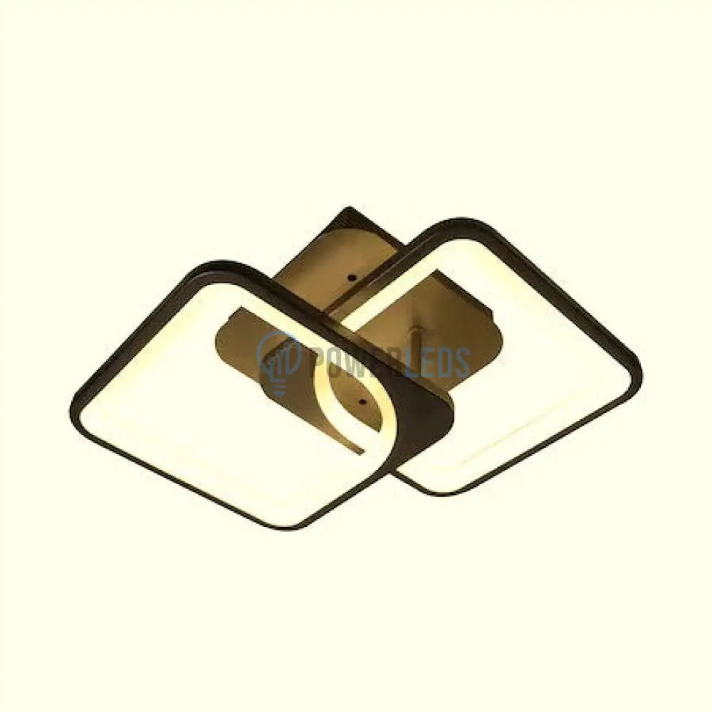 Lustra Led 1 + 1 Square Design Maro Echivalent 300W Telecomanda Lighting Fixtures