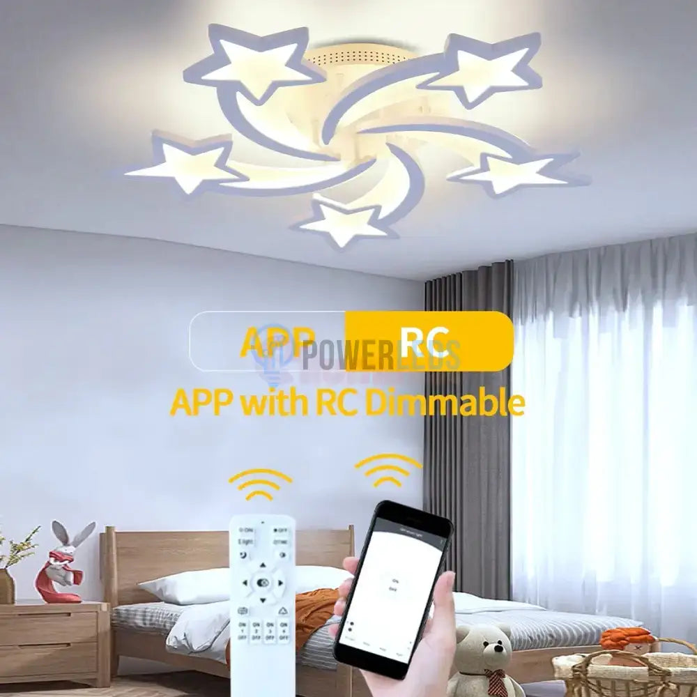 Lustra Led 100W Star Design Smart Echivalent 500W Lighting Fixtures