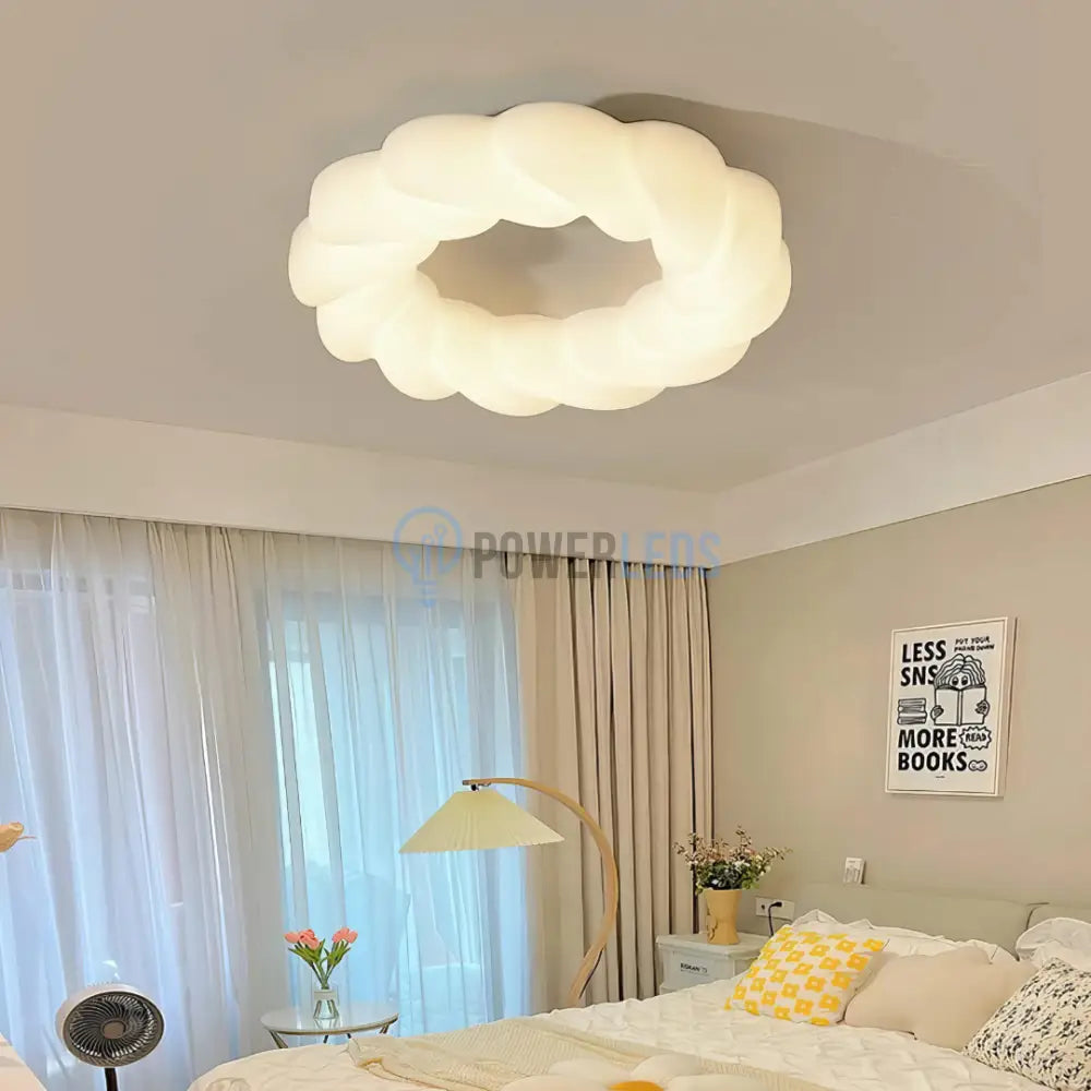 Lustra LED 120W Fluffy Cloud Telecomanda 5571 (XD) ALBA / 49CM / KIDS Lighting Fixtures