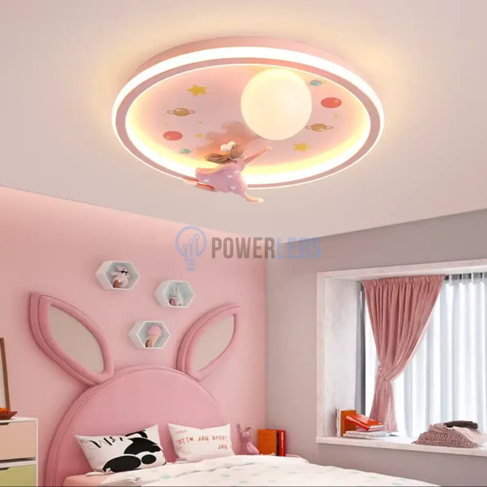 Lustra Led 120W Young Freedom Pink Echivalent 500W Telecomanda Lighting Fixtures