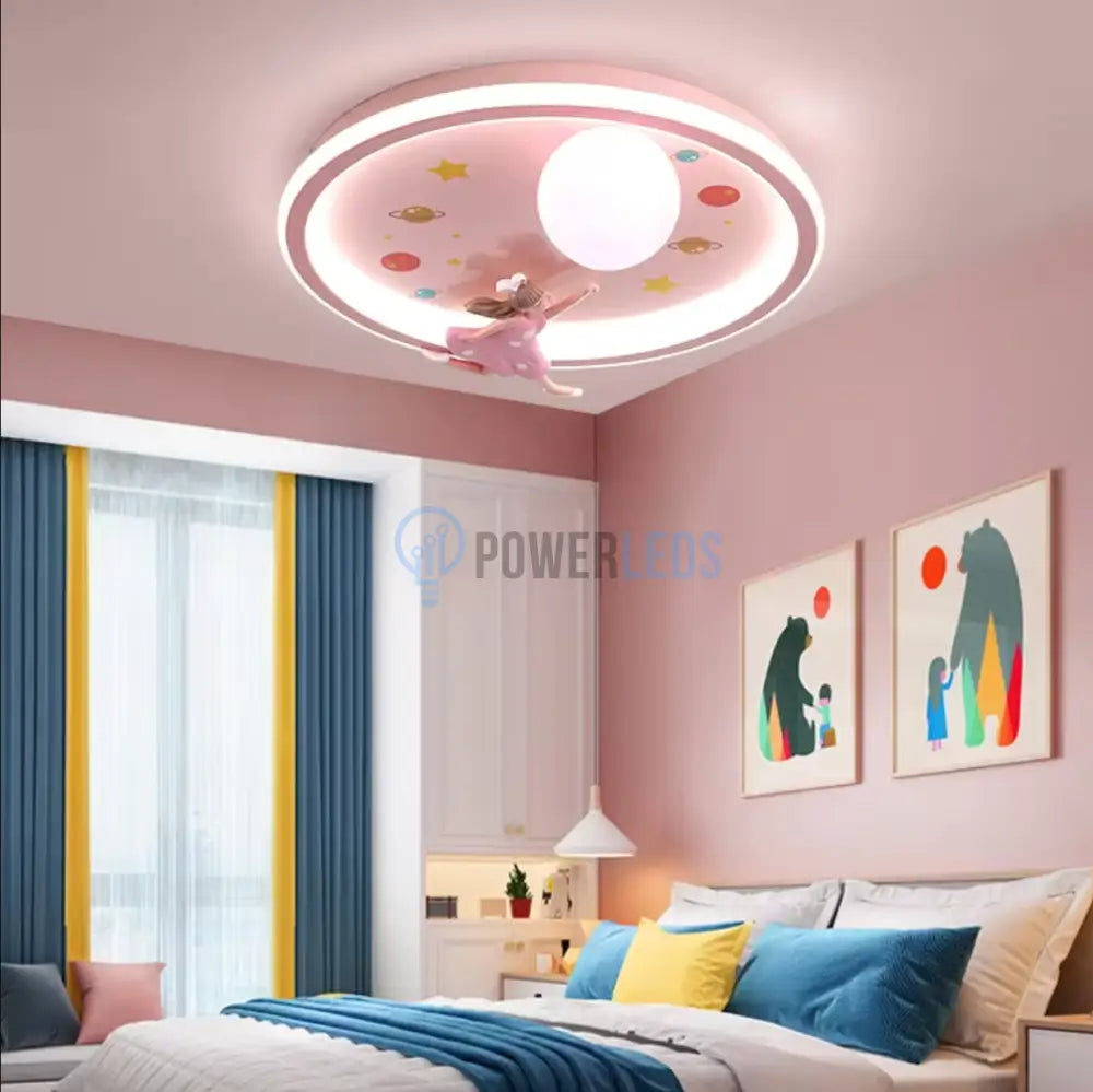 Lustra Led 120W Young Freedom Pink Echivalent 500W Telecomanda Lighting Fixtures