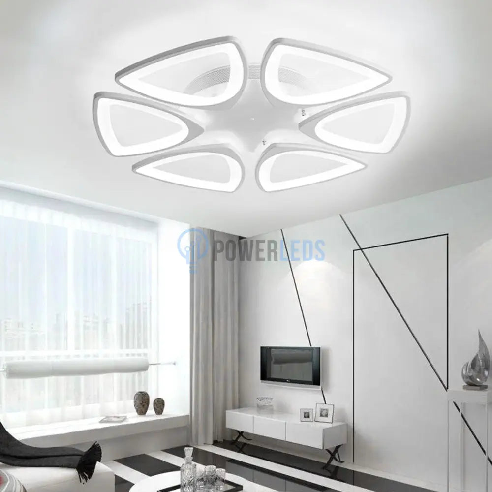 Lustra Led 132W Space Telecomanda Echivalent 500W Ceiling Light Fixtures