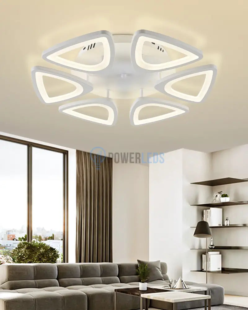 Lustra Led 132W Space Telecomanda Echivalent 500W Ceiling Light Fixtures