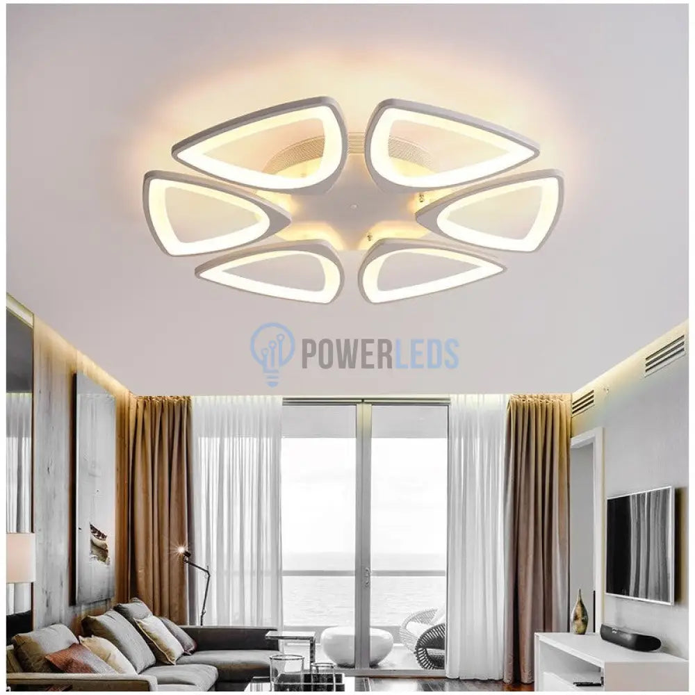 Lustra Led 132W Space Telecomanda Echivalent 500W Ceiling Light Fixtures