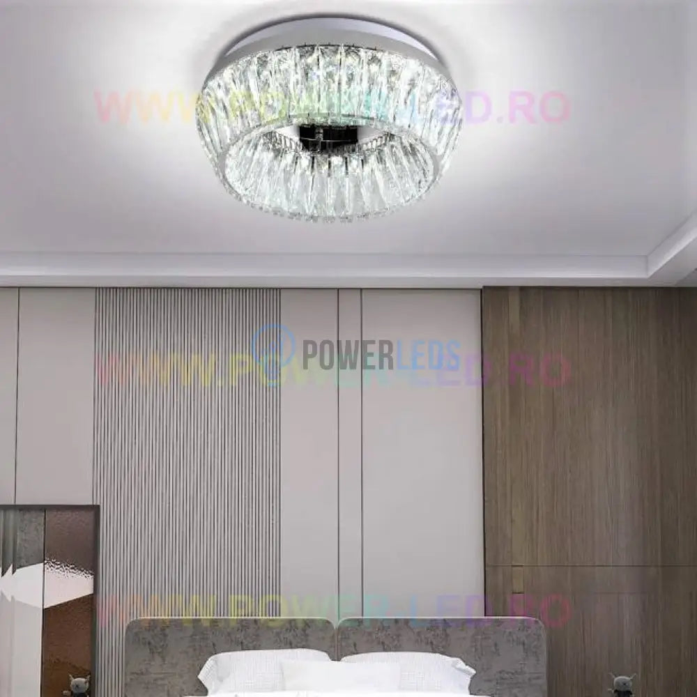 Lustra Led 144W Lora Cristal Telecomanda Chandeliers Crystal