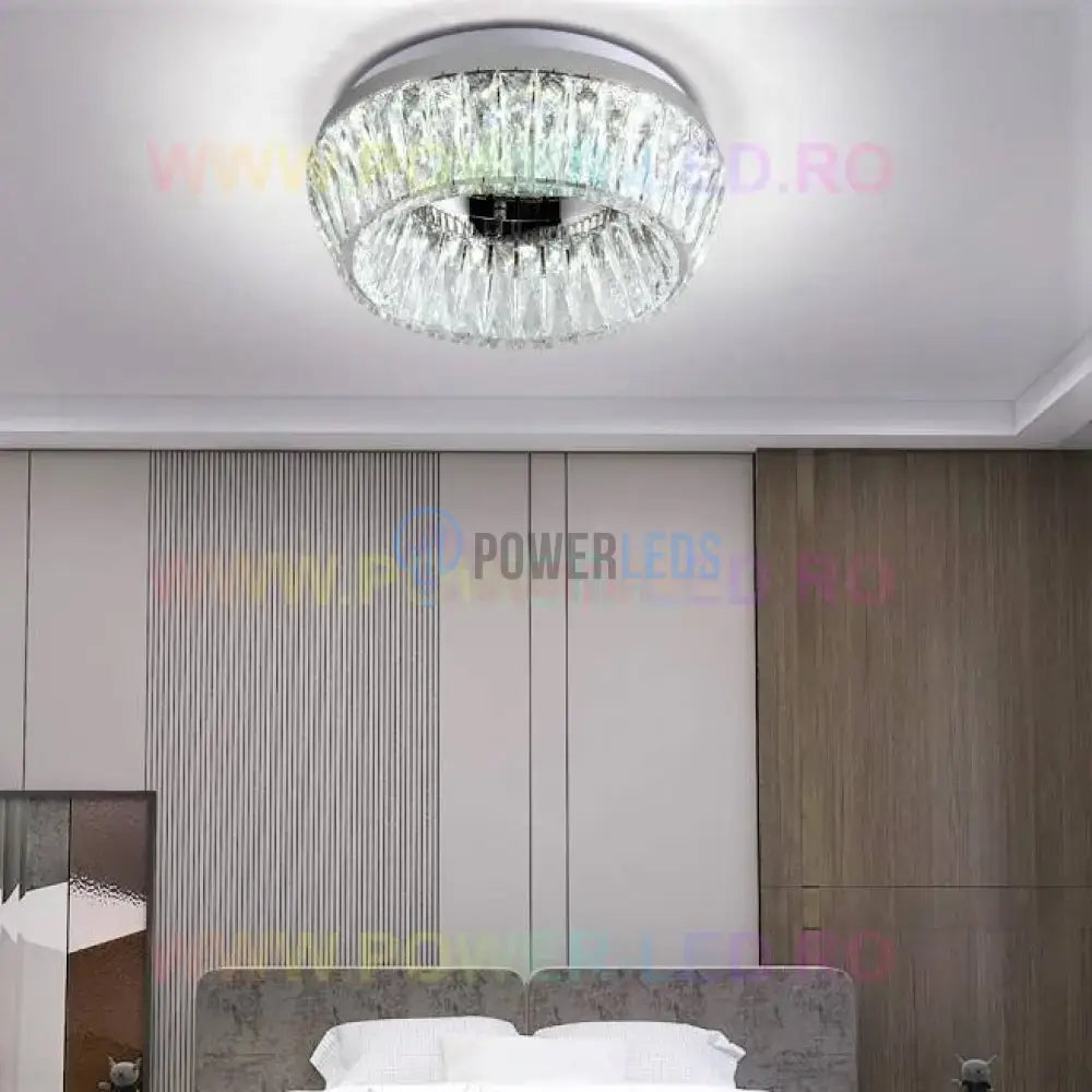 Lustra Led 144W Lora Cristal Telecomanda Chandeliers Crystal