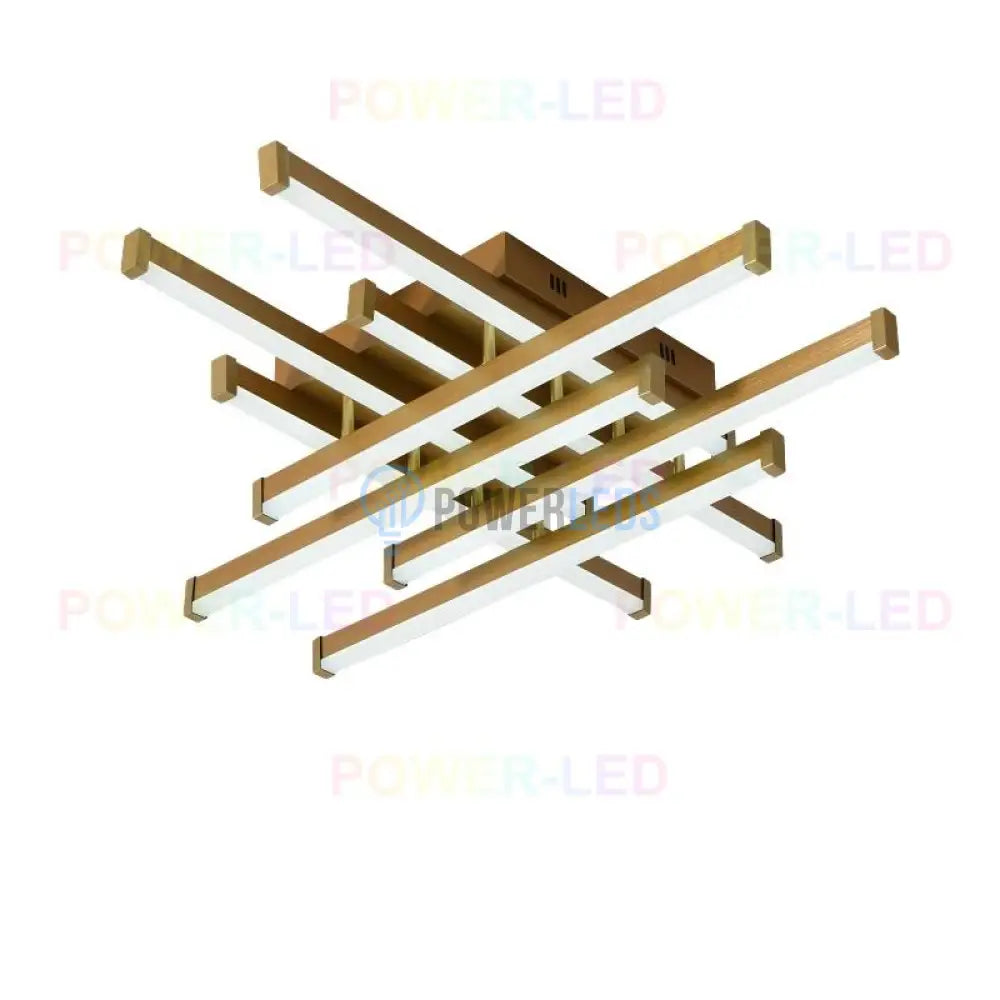 Lustra Led 160W 8 Lines Design Gold Telecomanda Lighting Fixtures