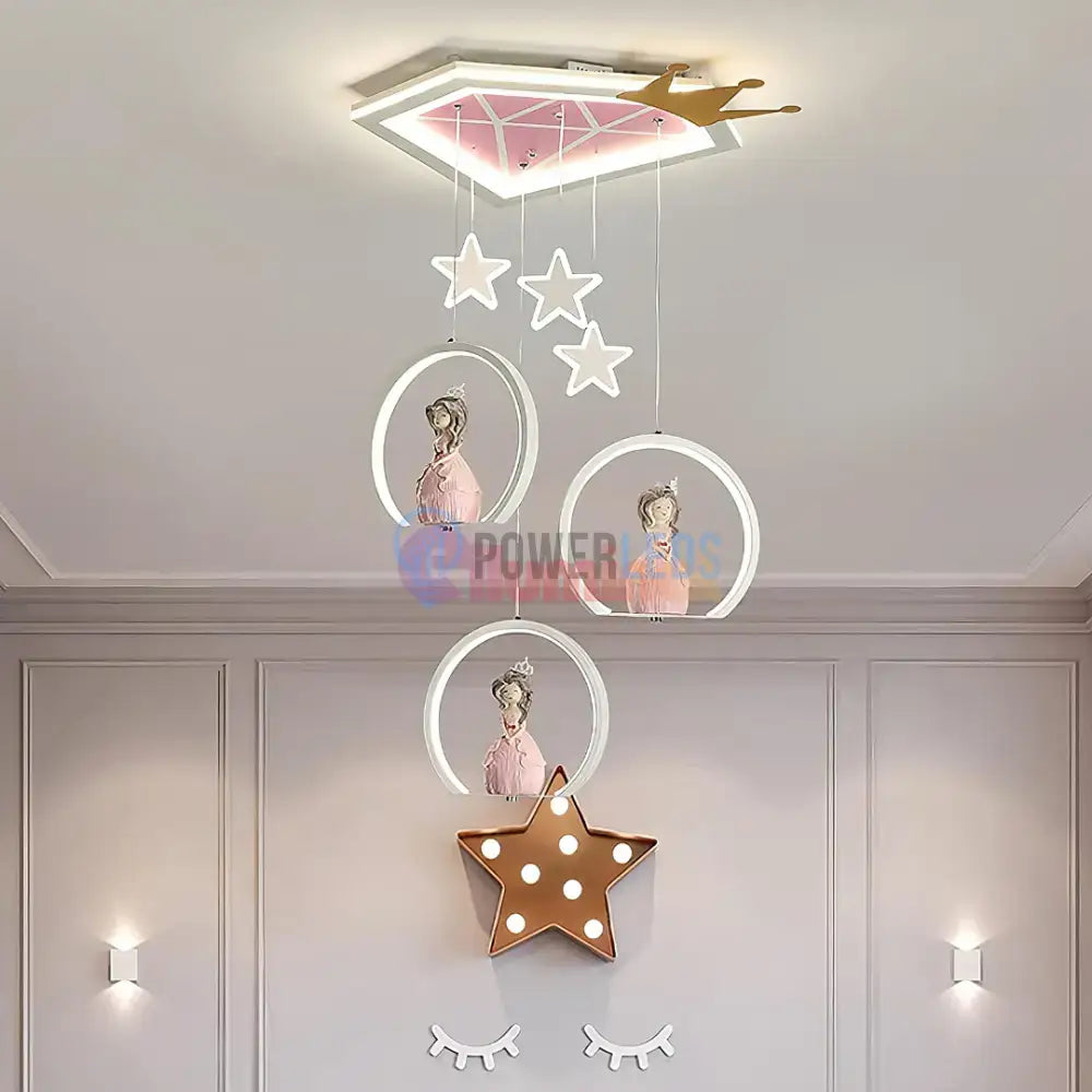 Lustra LED 170W Galaxy Princess Telecomanda 5302 powerleds.ro