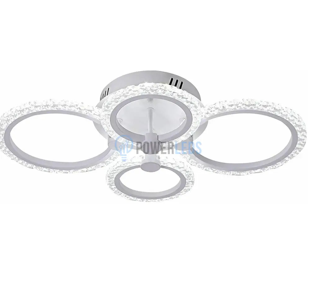 Lustra Led 88W 2 + 2 Circle Design Bubble Telecomanda Lighting