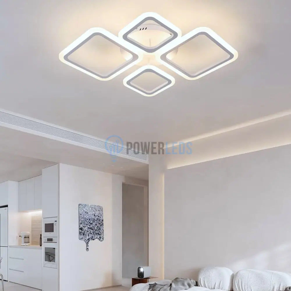 Lustra Led 2 + 2 Diamond Echivalent 350W Telecomanda Lighting Fixtures