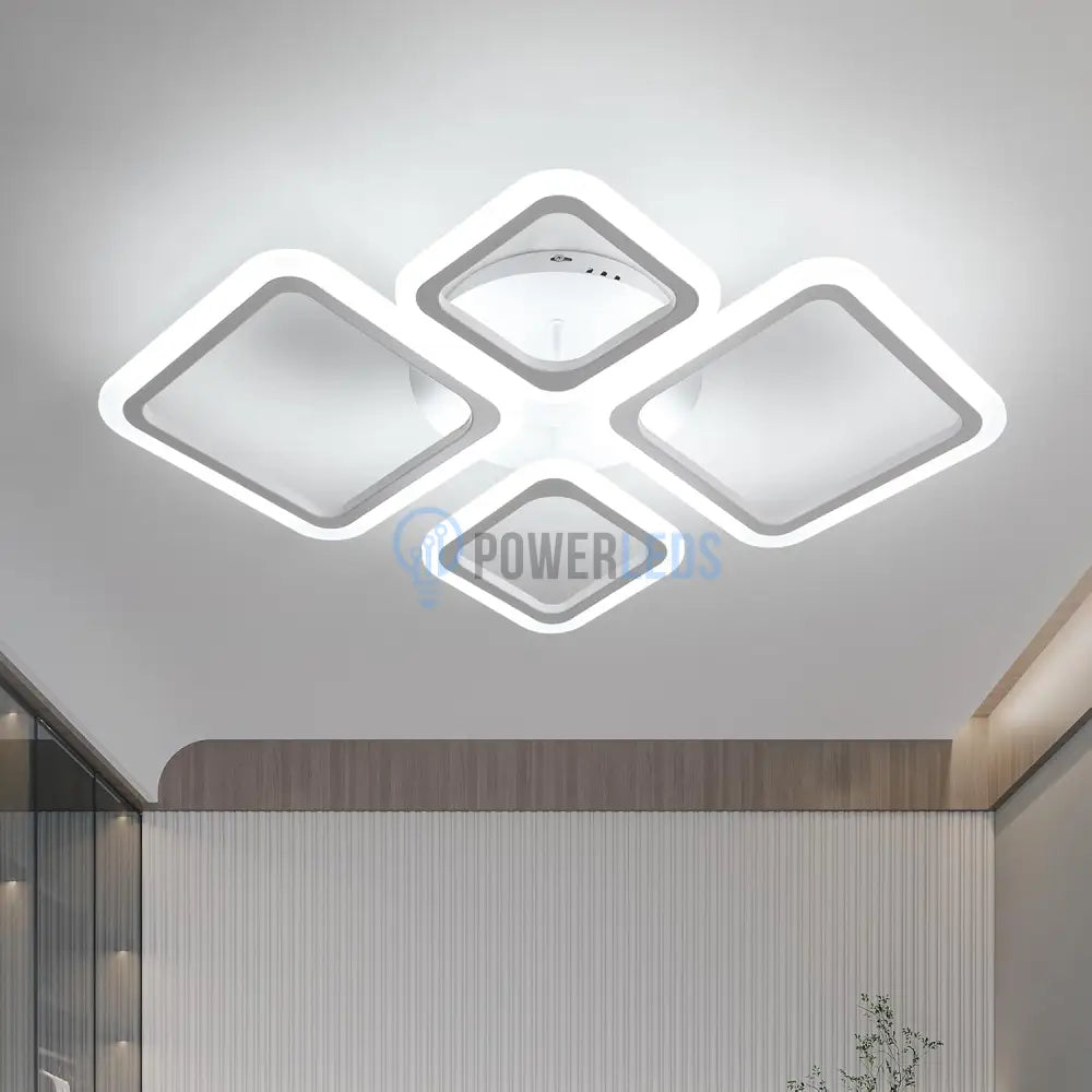 Lustra Led 2 + 2 Diamond Echivalent 350W Telecomanda Lighting Fixtures