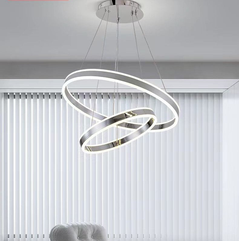 Lustra LED 228W KING Chrome 2 Segmente Echivalent 800W