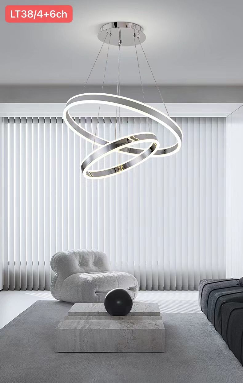 Lustra LED 228W KING Chrome 2 Segmente Echivalent 800W