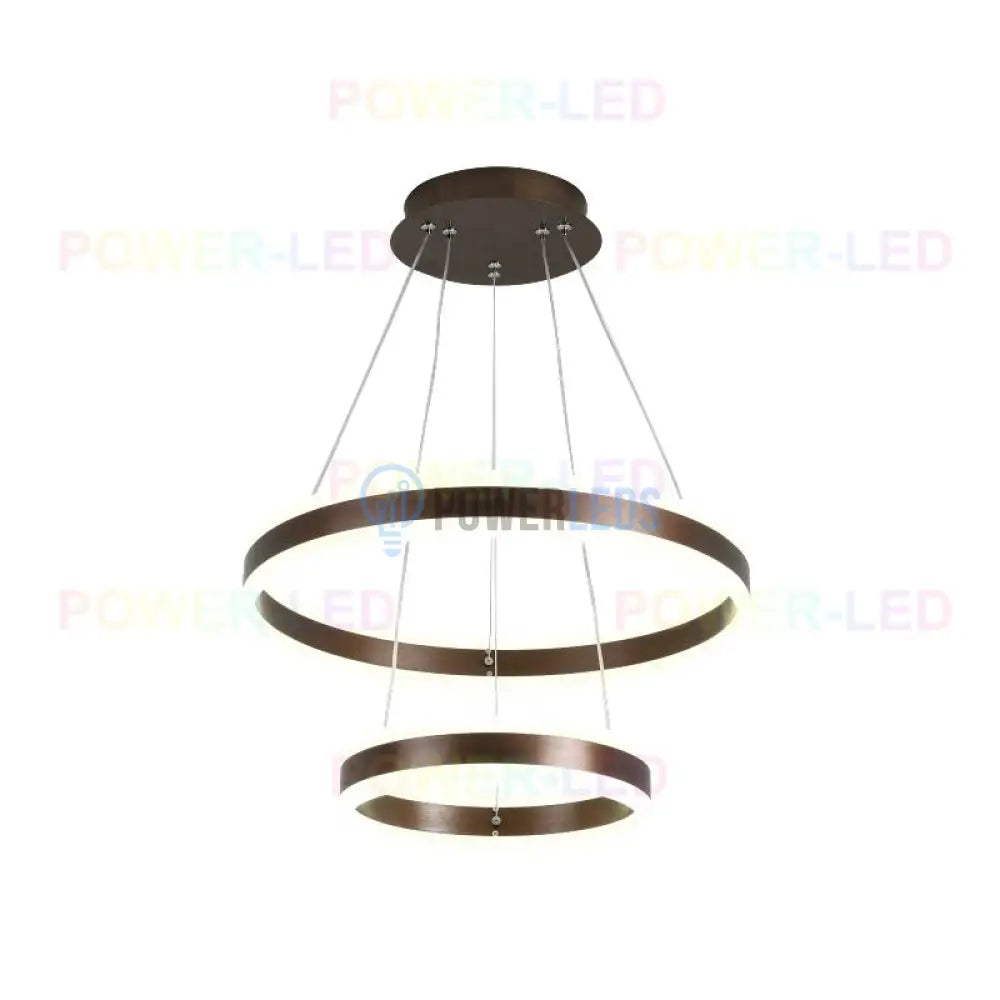 Lustra Led 204W King Wenge 2 Segmente Telecomanda Lighting Fixtures