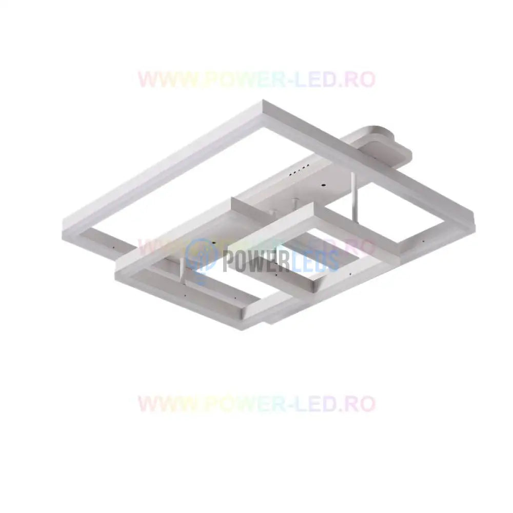 Lustra Led 214W Brunos Squares Alba Telecomanda Lighting Fixtures