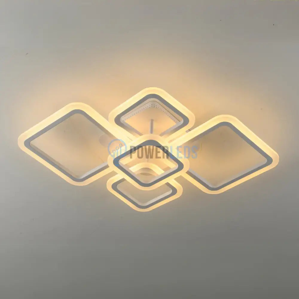 Lustra Led 3 + 2 Diamond Maxi Echivalent 500W Telecomanda Lighting Fixtures