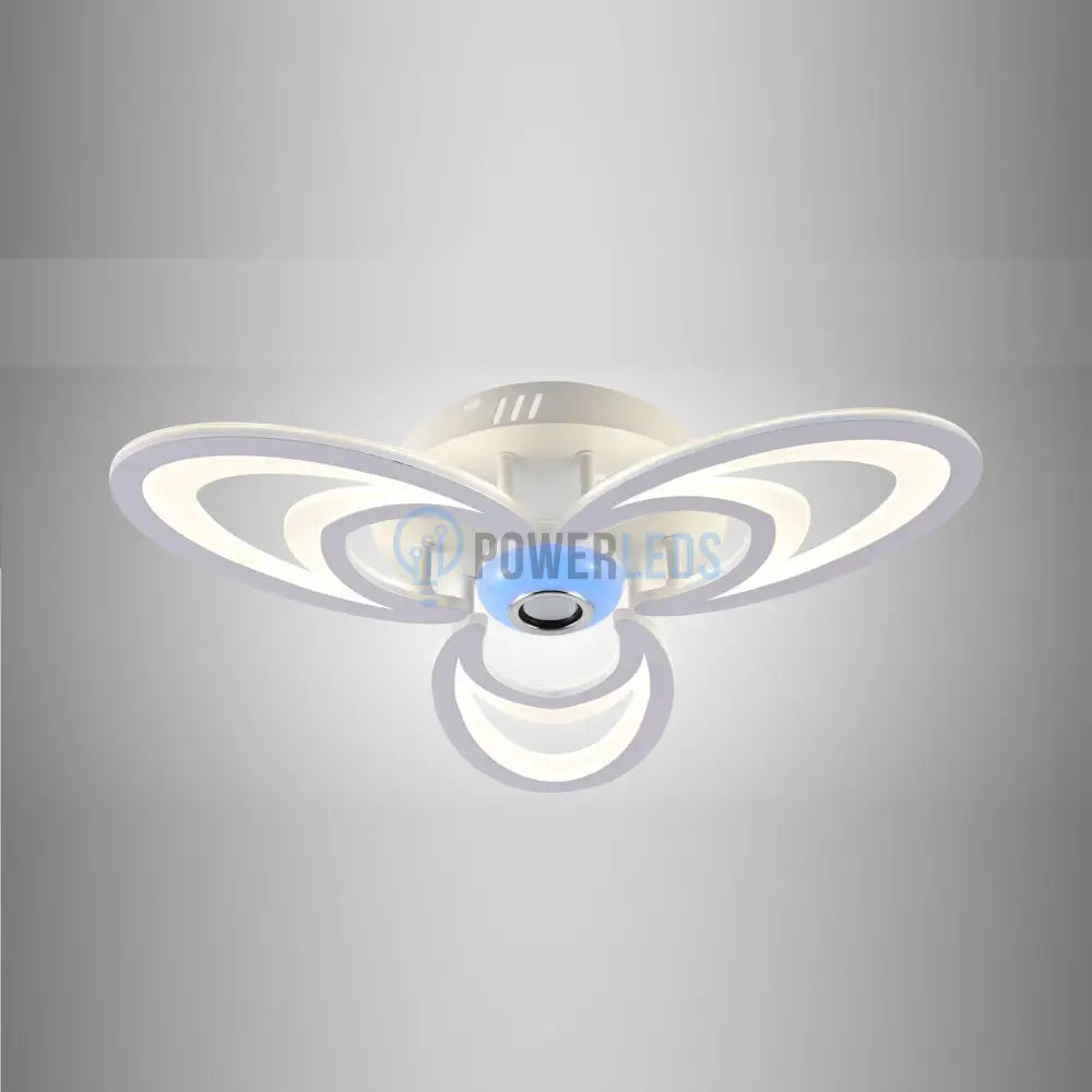 Lustra Led 84W 3 Petale Cu Telecomanda Si Boxa Mp3 Echivalent 300W Lighting Fixtures