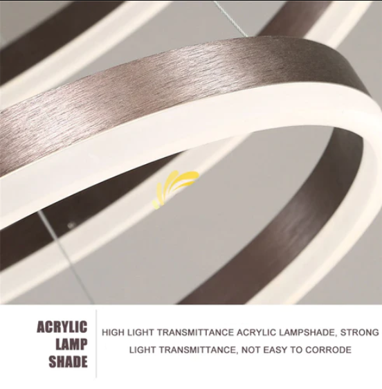 Lustra LED 74W WONDERLAND BROWN 3 Segmente Mobile Telecomanda - 30+40+60cm