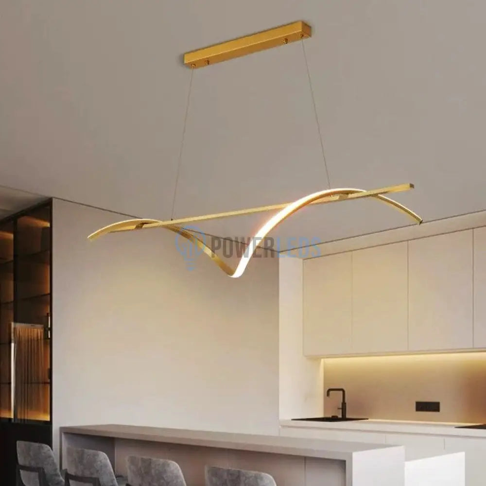 Lustra Led 30W Suspendata Gold Sails Echivalent 200W Lighting Fixtures