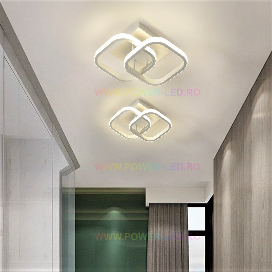 Lustra LED 32W TWO SQUARE Echivalent 200W