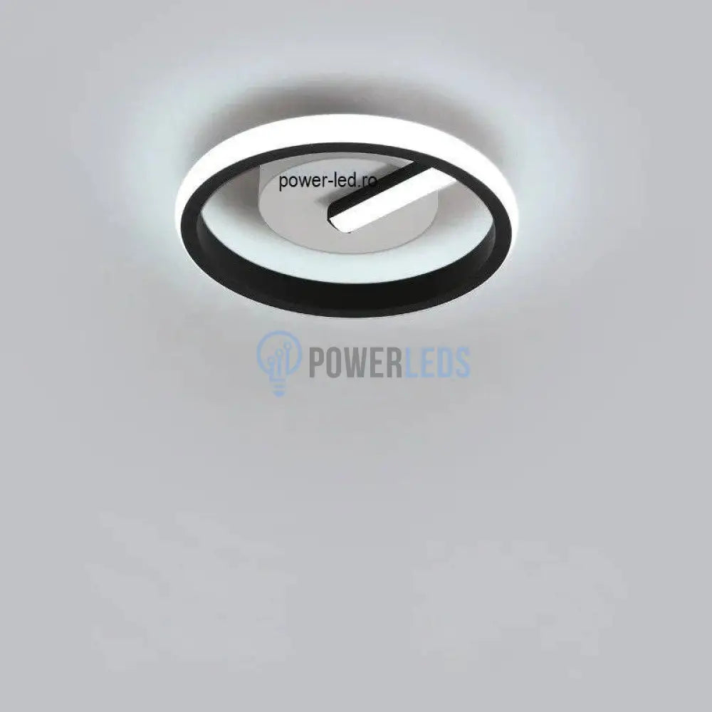 Lustra Led 32W Venus Round Black Echivalent 150W Lighting Fixtures