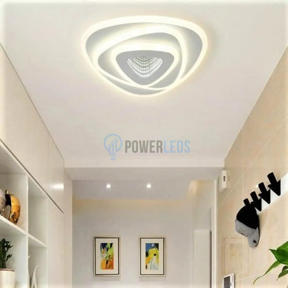 Lustra Led 40W Galaxy 3D Triangle Echivalent 200W Lighting Fixtures