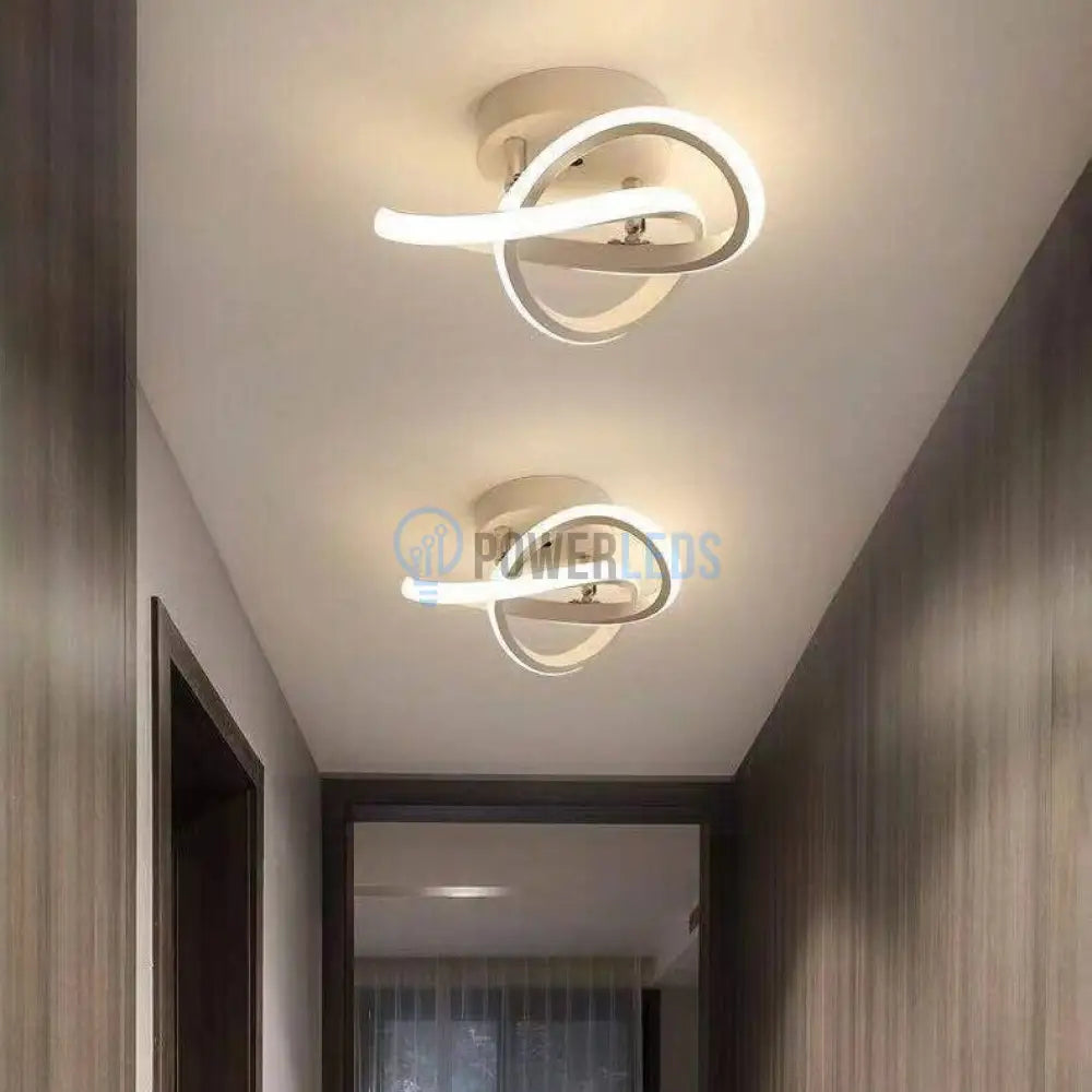 Lustra Led 48W Two Rings Alb Echivalent 200W Lighting Fixtures