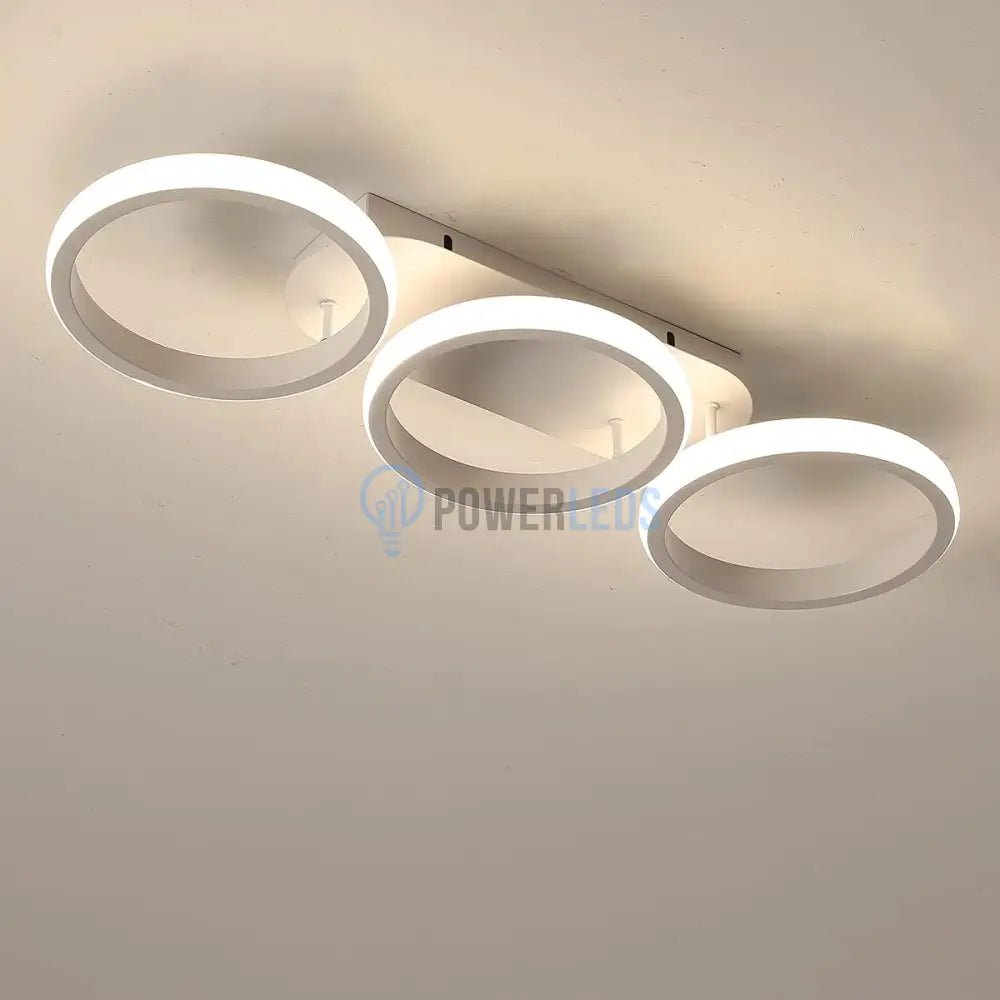Lustra Led 54W Enzo Circle Alb Echivalent 300W Lighting Fixtures