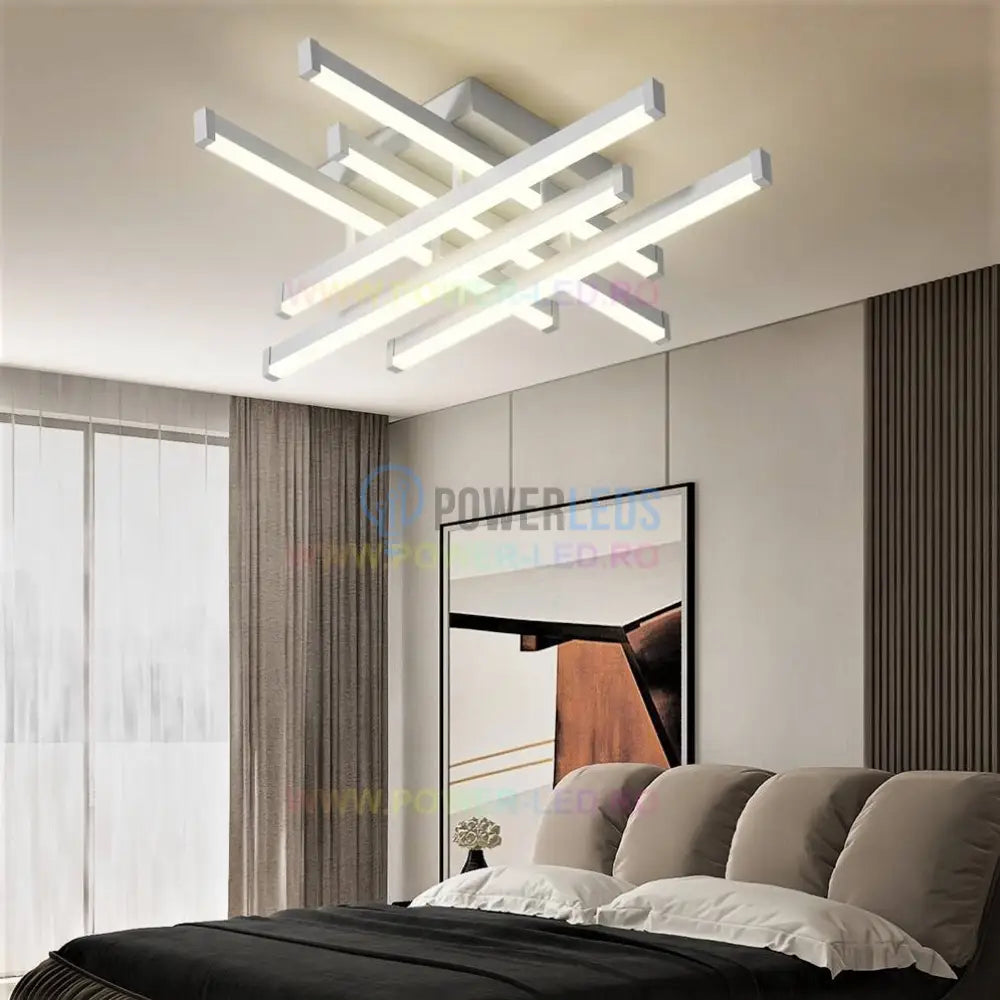 Lustra Led 120W 6 Lines Design Alba Smart Echivalent 500W Lighting Fixtures