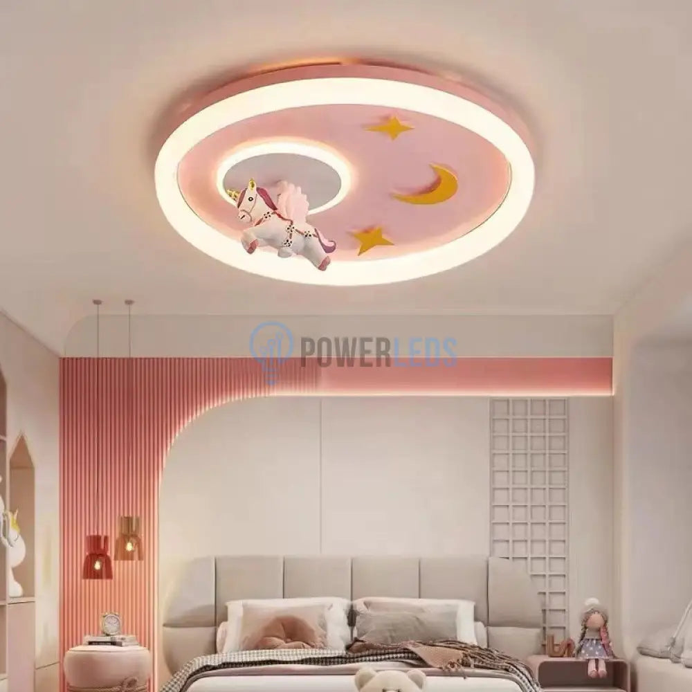 Lustra Led 76W Pink Pony Echivalent 400W Telecomanda Lighting Fixtures